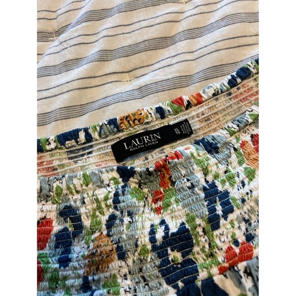 Lauren Ralph Lauren Black Label Tiered A-Line Floral Midi Skirt Size XL - Picture 5 of 10